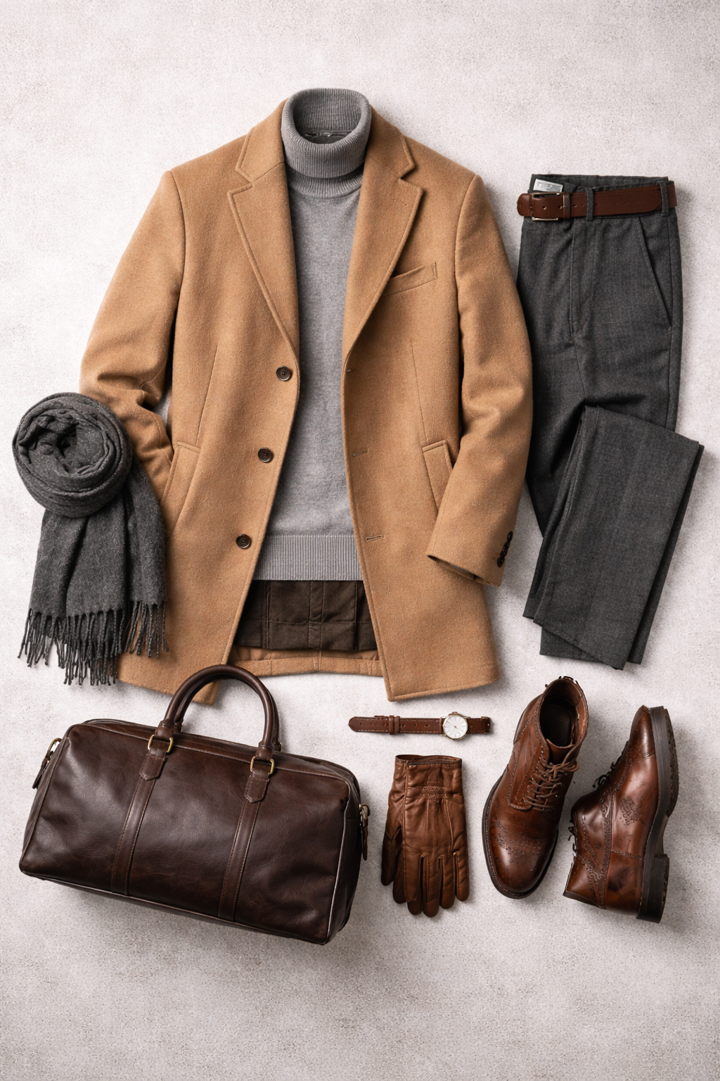 Classic Winter Men’s Outfit | Outfit Clásico de Invierno para Hombre